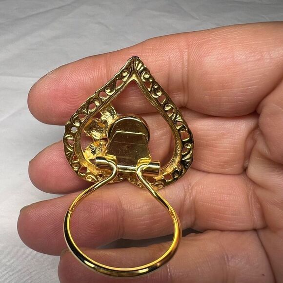 Vintage Gold Tone Scarf Clip - Picture 5 of 7